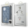 Guess GUHCP15SP4TDSCPB iPhone 15 / 14 / 13 6.1" niebieski/blue hardcase Crossbody 4G Metal Logo