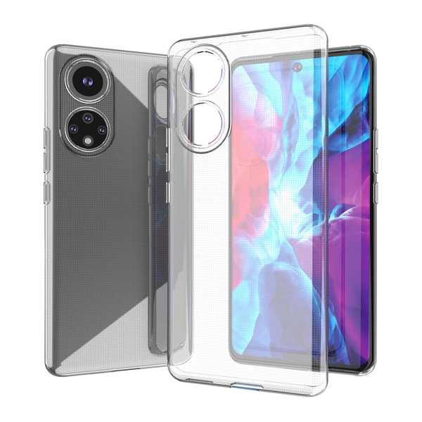 Żelowy pokrowiec etui Ultra Clear 0.5mm Honor 50 Pro przezroczysty