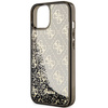 Guess GUHCP14SLC4PSGK iPhone 14 / 15 /13 6.1" czarny/black hardcase Liquid Glitter 4G Transculent