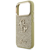 Etui Guess Fixed Glitter Big 4G Metal    Frame do iPhone 17 Pro złoty