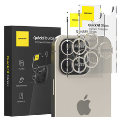 Spacecase Szkło na aparat QuickFit Camera iPhone 15 Pro/15 Pro Max titanium