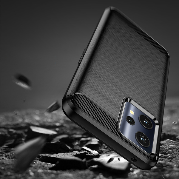 CARBON CASE FLEXIBLE COVER REALME 9 PRO BLACK