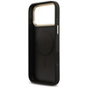 Etui Guess Grained Strass Logo MagSafe   do iPhone 17 Pro Max czarny
