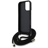 Etui Guess 4G Big Logo Cord Stap         Crossbody do iPhone 16 Plus brązowy