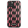 Etui Karl Lagerfeld Monogram Plaque na iPhone 13 mini - różowe