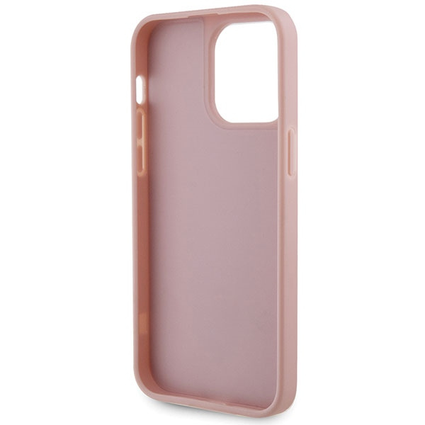 Guess GUHCP14XHDGTPP iPhone 14 Pro Max 6.7" różowy/pink hardcase Rhinestone Triangle