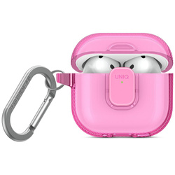 Etui UNIQ Glase Pro do AirPods 4 Lock    Case różowy
