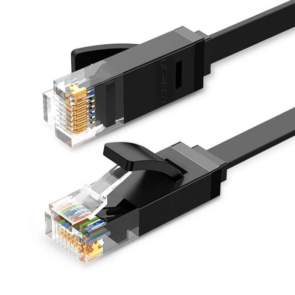 Kabel Ugreen NW102 50174 płaski sieciowy LAN Ethernet Cat. 6 2m - czarny