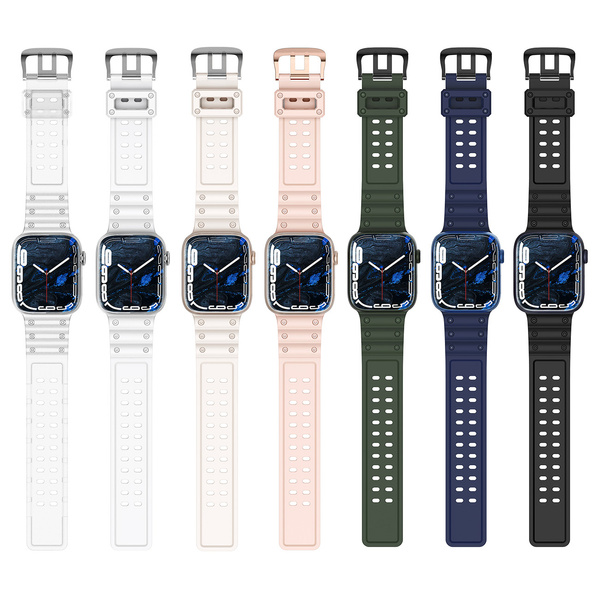 Strap Triple Protection pasek Apple Watch SE, 8, 7, 6, 5, 4, 3, 2, 1 (41, 40, 38 mm) opaska bransoleta różowy