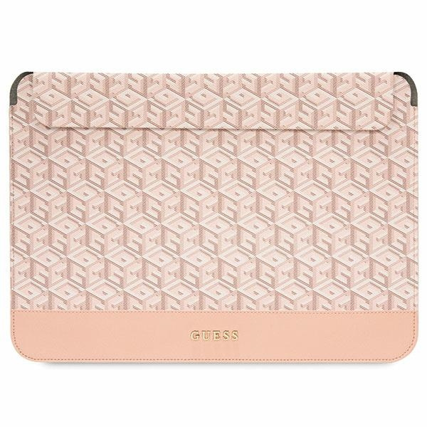 Guess Sleeve GUCS14HGCFSEP 14"różowy/pink GCube Stripes