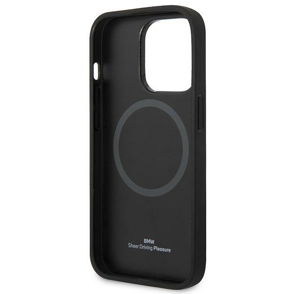 Etui BMW BMHMP14XSLLBK iPhone 14 Pro Max 6,7" czarny/black hardcase Signature Logo Imprint Magsafe