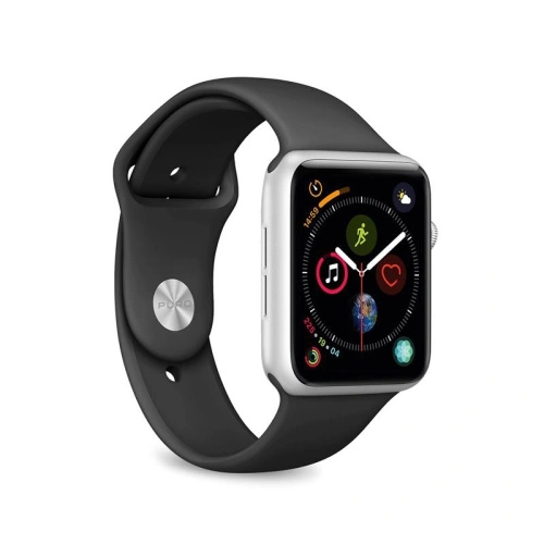 PURO ICON Band Elastic Apple Watch Strap 4/5/6/7/SE/8/9/10 40/41/42mm (S/M & M/L) (Black)