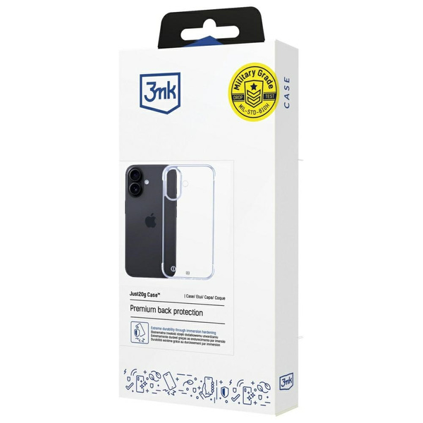 Etui 3MK Just20g Clear Case do Apple     iPhone 17