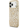 Etui Guess Leopard Glitter MagSafe do iPhone 17 Pro Max brązowy