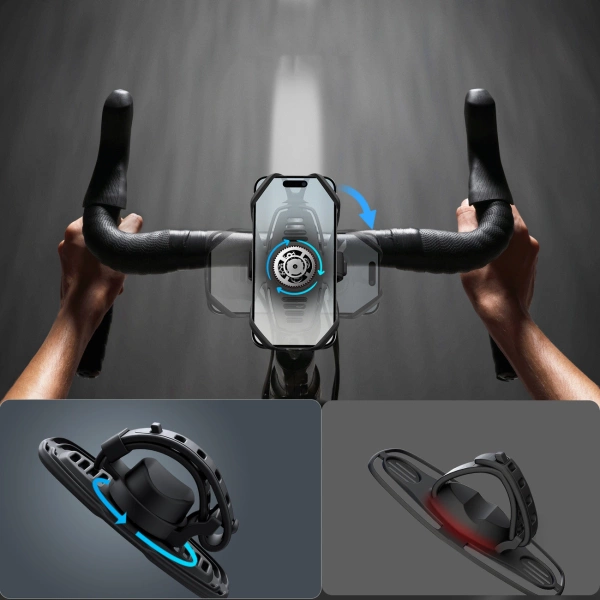 Uchwyt Joyroom JR-ZS382 na rower motocykl zaciskowy - czarny