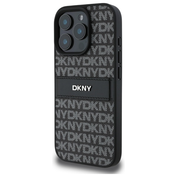 DKNY DKHCP16XPRTHSLK iPhone 16 Pro Max   6.9" czarny/black hardcase Texture Pattern Tonal Stripe