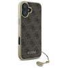 Guess GUHCP16SGF4GBR iPhone 16 6.1"      brązowy/brown hardcase 4G Charms Collection