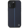 Mercedes MEHMP16X23RURBV iPhone 16 Pro Max 6.9" granatowy/navy hardcase MB Blue Line Leather MagSafe
