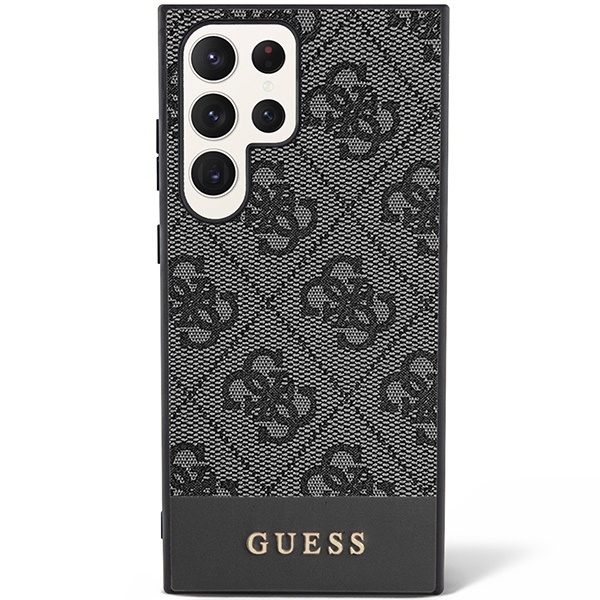 Guess GUHCS23LG4GLGR S23 Ultra S918czarny/black hardcase 4G Stripe Collection
