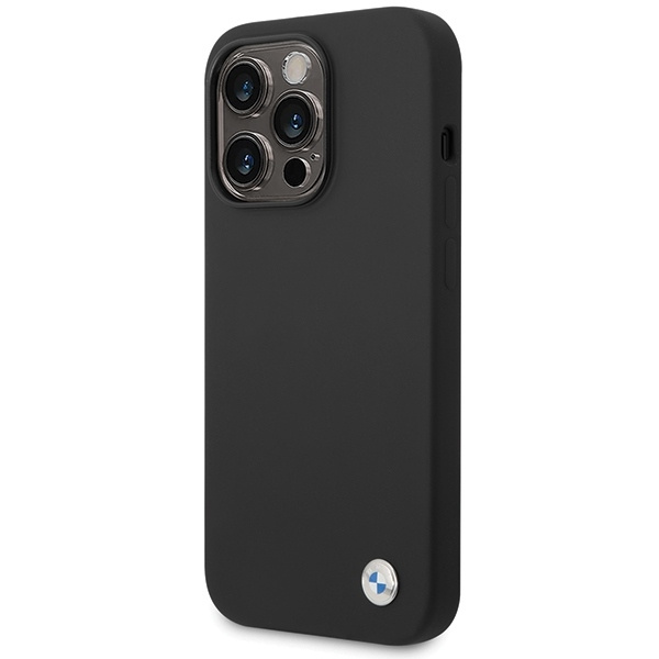 Etui BMW Silicone Metal Logo na iPhone 15 Pro - czarne