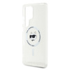 Etui Karl Lagerfeld Button Choupette     Head Printed Logo MagSafe do Samsung Galaxy S25 Ultra biały