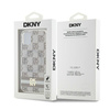DKNY DKHMN61HCPTSE iPhone 11 / Xr6.1" beżowy/beige hardcase IML Checkered Mono Pattern & Printed Stripes MagSafe