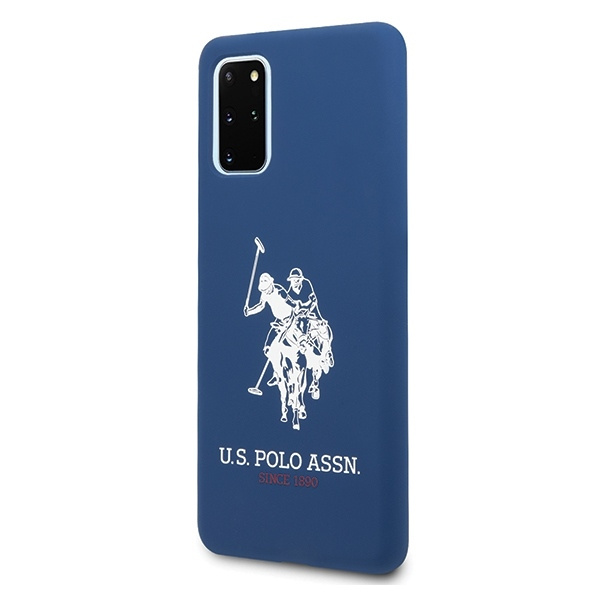 Etui U.S. Polo Assn. Silicone Collection na Samsung Galaxy S20+ - granatowe