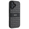 DKNY DKHCP16SPRTHSLK iPhone 16 6.1"      czarny/black hardcase Texture Pattern Tonal Stripe