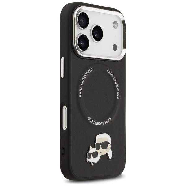 Etui Karl Lagerfeld Karl & Choupette     Pins MagSafe do iPhone 17 Pro Max czarny