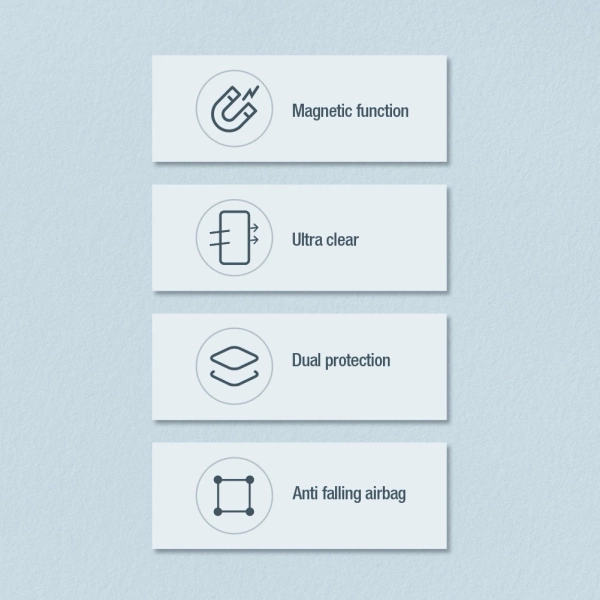 Nillkin Nature Pro armored case with a magnetic ring for Samsung Galaxy S24 - white