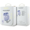 Słuchawki TWS Guess Glossy Effect        Printed Classic Logo & Charm lawendowy