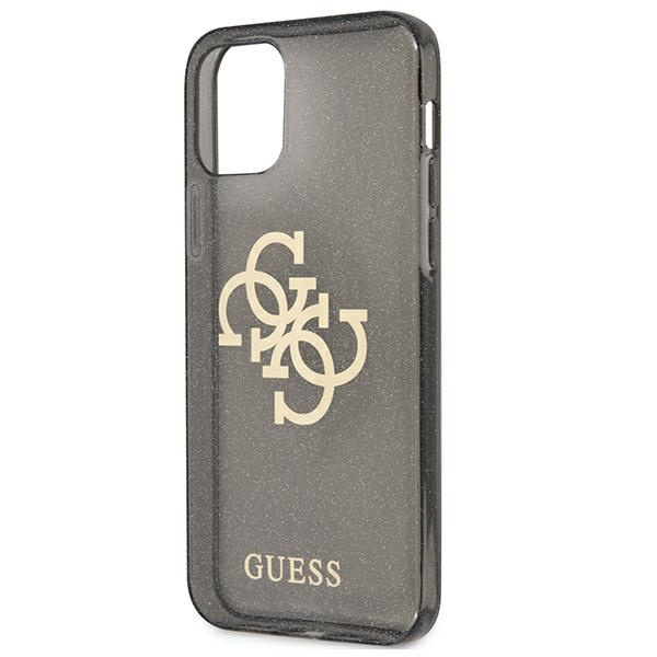 Guess GUHCP12LPCUGL4GBK iPhone 12 ProMax 6,7" czarny/black hard case Glitter 4G Big Logo