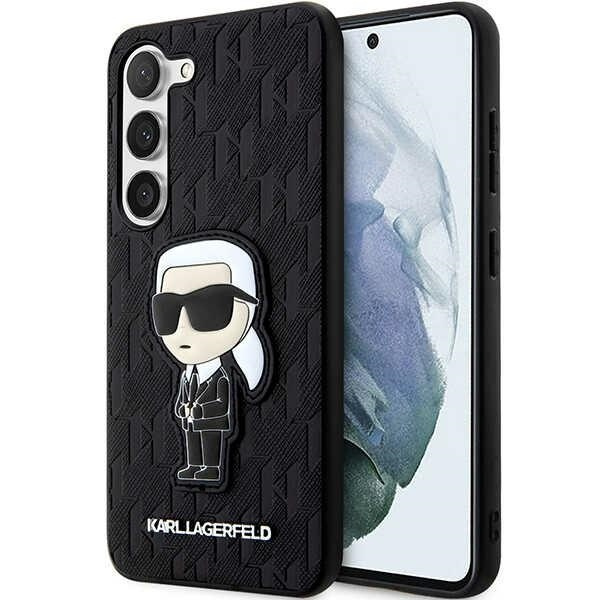 KARL LAGERFELD KLHCS23MSAKLHKPK S23+ S916 HARDCASE CZARNY/BLACK SAFFIANO IKONIK