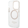 Guess GUHMP14XHTRMD iPhone 14 Pro Max6,7" złoty/gold hard case Metal Outline Magsafe