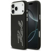Etui Karl Lagerfeld FW Grained Signature Logo do iPhone 17 Pro Max czarny