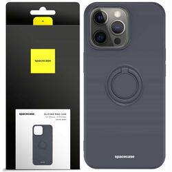 Spacecase Etui Silicone Ring iPhone 13 Pro Max black