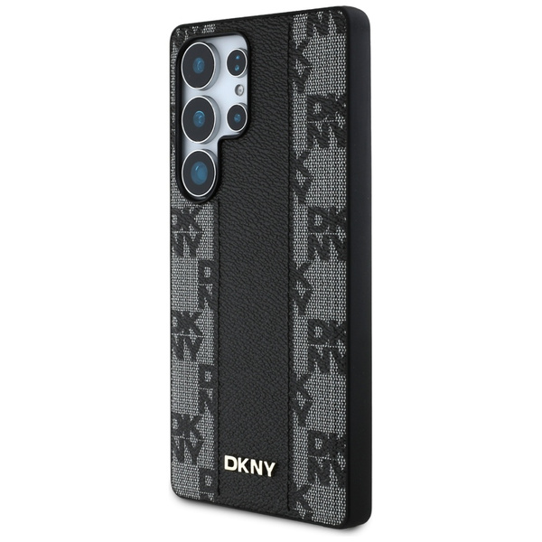 Etui DKNY Leather Checkered Pattern      MagSafe do Samsung Galaxy S25 Ultra czarny