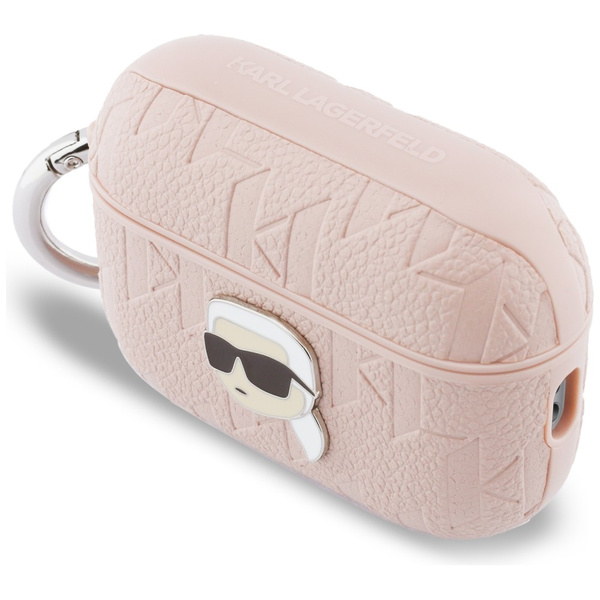 Etui Karl Lagerfeld Monogram Karl Head   do AirPods Pro 3 różowy