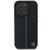Mercedes MEHMP16L23RURBK iPhone 16 Pro  6.3" czarny/black hardcase MB Blue Line Leather MagSafe