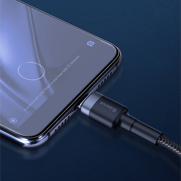 Baseus Cafule cable USB Type C SuperCharge 40W Quick Charge 3.0 QC 3.0 1m gray-black (CATKLF-PG1)