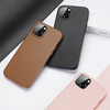 Dux Ducis Grit skórzane etui do iPhone 14 elegancki pokrowiec ze sztucznej skóry (kompatybilne z MagSafe) różowy