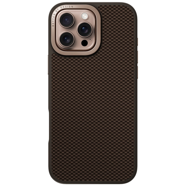 Etui UNIQ Keva Max do iPhone 16 Pro Max  Magclick Charging Camera Stand brązowy