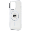 Etui Karl Lagerfeld IML Metal Karl Head   MagSafe do iPhone 15 Pro biały