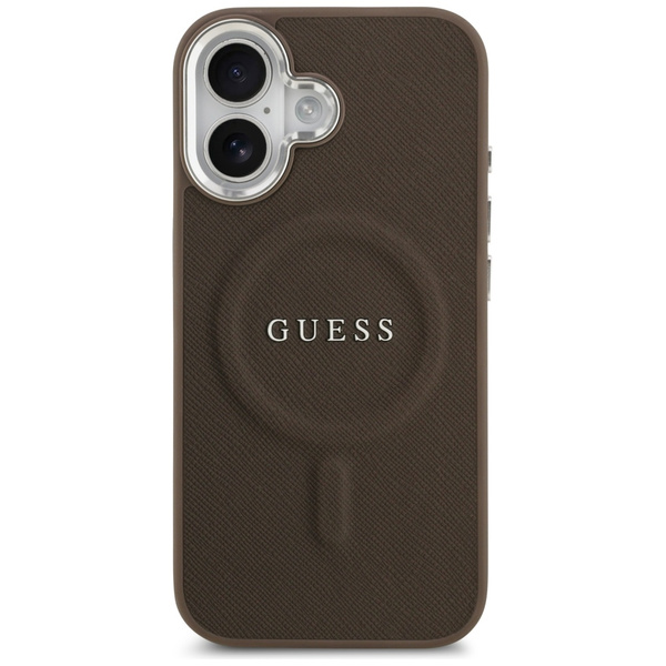 Etui Guess Classic Logo MagSafe do       iPhone 17 brązowy