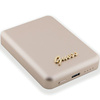 Guess Powerbank indukcyjny 15WGUPBM5ALGSGD 5000mAh złoty/gold MagSafe Metal Script Logo