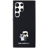 KARL LAGERFELD KLHCS24LSMHKCNPK S24 ULTRA S928 HARDCASE CZARNY/BLACK SILICONE KARL&CHOUPETTE METAL PIN