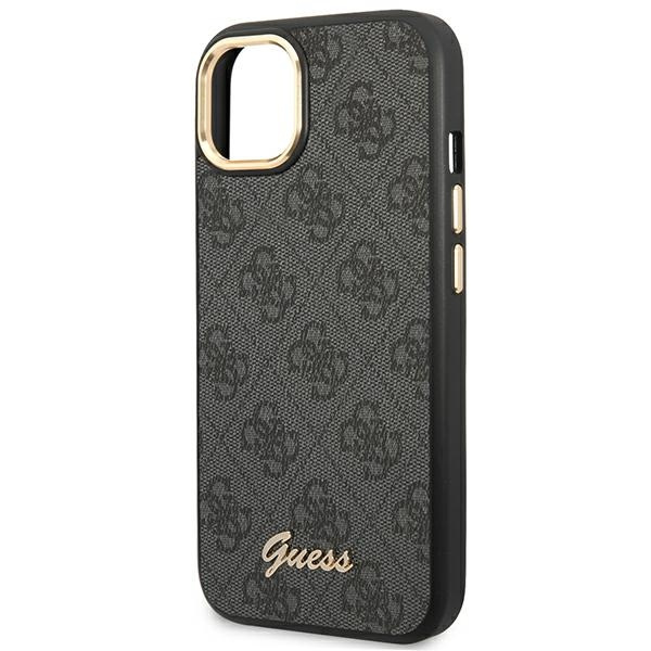 Guess GUHCP14SHG4SHK iPhone 14 / 15 / 136.1" czarny/black hard case 4G Vintage Gold Logo