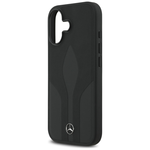 Etui Mercedes Leather The Move MagSafe   do iPhone 17 czarny
