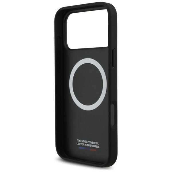 Etui BMW M Carbon Tricolor Line MagSafe  do iPhone 17 Pro Max czarny