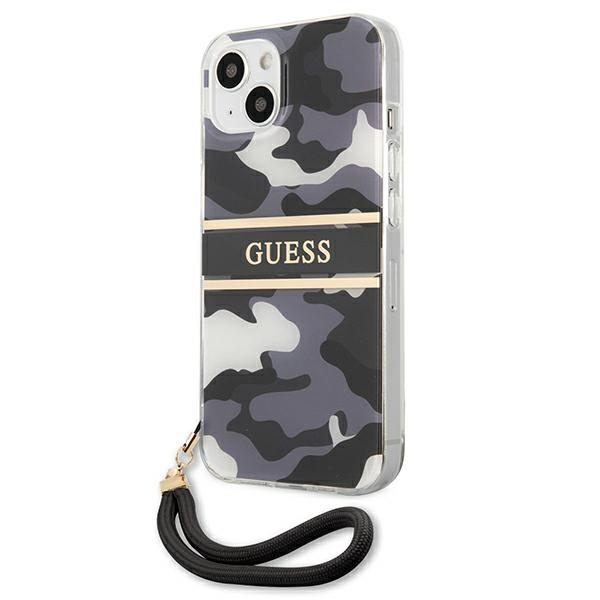 Guess GUHCP13MKCABBK iPhone 13 / 14 / 156.1" czarny/black hardcase Camo Strap Collection